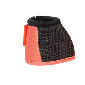 Protège-jambes de sport personnalisés en PVC noir et orange pour chevaux - Product Image 2