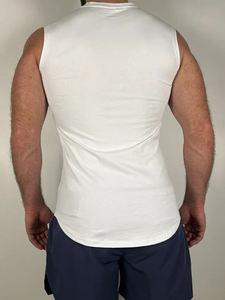 Custom Wholesale High Quality Mens Quick Dry Compression Tank Top Elastic Fitness Sports Vest <b>Undershirt</b> - Product Image 3