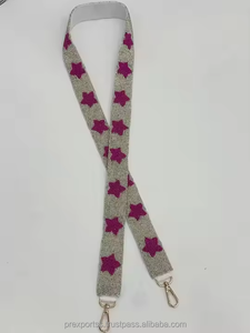 Sangle de sac réglable en coton perlé vintage faite à la main pour sac bandoulière, accessoire de remplacement pour sac à main, vente en gros - Product Image 3