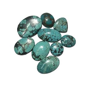 Venta al por mayor lote de 100% cabujón turquesa tibetano Natural piedras preciosas sueltas Fabricación de joyas piedra turquesa tibetana piedra preciosa - Product Image 2