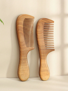 Peigne à cheveux en bois de Neem indien, idéal pour la maison, le salon, la promotion et les voyages, provenant d'un fournisseur indien au prix d'exportation - Product Image 5
