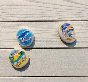 Aimant de réfrigérateur personnalisé en polyrésine imprimé en 3D en forme de plage, souvenir de diplôme avec forte force magnétique - Product Image 6