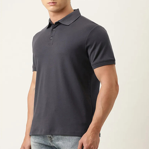 เสื้อเชิ้ตแขนสั้นผู้ชาย ผ้าคอตตอนถักปิเก้ หนัก 220 กรัม 100% ทรงคลาสสิค แห้งเร็ว มีกระเป๋า สัมผัสนุ่ม - Product Image 1