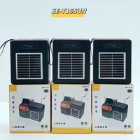 Haut-parleur solaire portable SE-T16SUN avec basses puissantes, radio FM extérieure, rechargeable USB TF, vente en gros OEM pour le marché africain, 8W