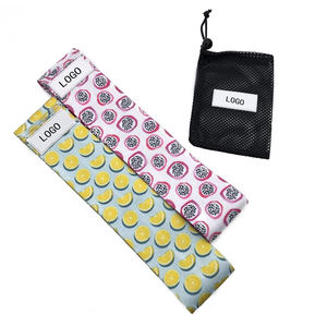 Bandas de resistencia para ejercicios con logo personalizado, juego de bandas de resistencia de tela de poliéster para piernas, glúteos y glúteos inferiores, portátiles y cómodas. - Product Image 2