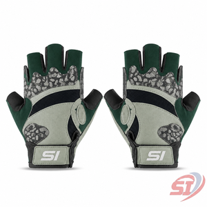 Gants de cyclisme personnalisés demi-doigts respirants avec rembourrage en gel absorbant les chocs et paume antidérapante, marque privée OEM - Product Image 2