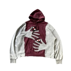 Vente en gros de sweat-shirt personnalisé en molleton 100% coton pour hommes pull à capuche à épaules tombantes brodé imprimé bouffant vêtements décontractés d'hiver solides - Product Image 3