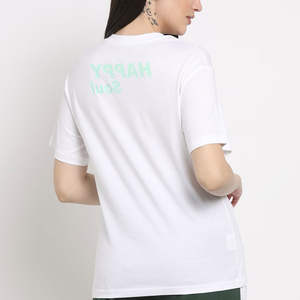 Camisetas de Cuello Redondo para Mujer, 100% Algodón, Alta Calidad, Cómodas, Transpirables, Ecológicas, de Verano, a Cuadros, Manga Corta, Corte Regular - Product Image 4