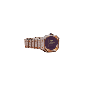 Reloj de Lujo para Hombre con Incrustaciones de Diamantes, Plateado, VVS Moissanite, Caja Cuadrada de Oro Blanco, Estilo Hip Hop, Personalizado - Product Image 1
