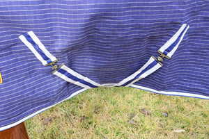 Manta para Caballo de Algodón Ripstop Transpirable de Primera Calidad con Manta para el Cuello Desmontable, Juego Completo de Mantas Combinadas para Caballo, Manta para Caballo de Algodón Transpirable de Primera Calidad - Product Image 3