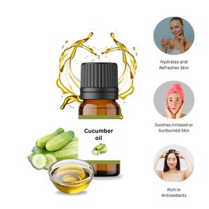 Meilleure Huile Végétale de Concombre (Cucumis Sativus) Pressée à Froid 100% Pure Certifiée GMP Modèle OEM/ODM AGE-CO-198 Fabriquée en Inde - Product Image 3