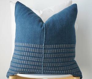 Funda de Cojín Boho a Rayas 100% Algodón con Flecos y Borlas, Fundas de Cojín Bohemias a Rayas de Algodón Tejidas a Mano con Flecos - Product Image 6