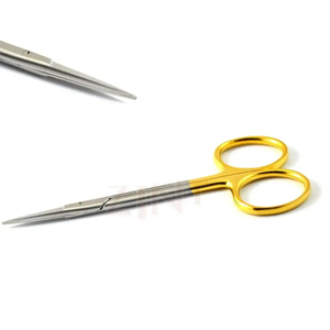 Ciseaux chirurgicaux dentaires réutilisables de haute qualité, 11,5 cm, droits, en acier inoxydable, finition satinée, pour gencives, os et bridges - Product Image 5