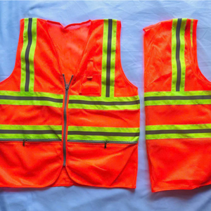 Overoles de Trabajo, Uniformes de Seguridad, Chaleco Reflectante de Seguridad en Tela de Poliéster con Múltiples Bolsillos con Cremallera para Trabajadores - Product Image 5