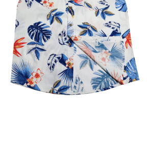 Chemise boutonnée pour homme Aloha personnalisée imprimée 100% coton, chemise de plage, chemise hawaïenne pour les vacances - Product Image 1