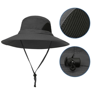 Chapeau de pêcheur respirant pour la protection solaire, séchage rapide, grand bord, idéal pour la pêche et la montagne - Product Image 1