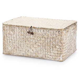 Boîtes à bijoux multifonctions en jonc de mer pour la décoration et l'organisation, boîte en raphia naturel de qualité supérieure - Product Image 5
