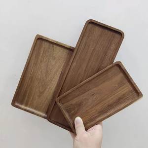 Bandeja Rectangular de Madera Natural para Servir en el Hogar, Cocina, Comedor, Desayuno en la Cama, Servicio de Té y Café, Bocadillos, Presentación de Alimentos - Product Image 4