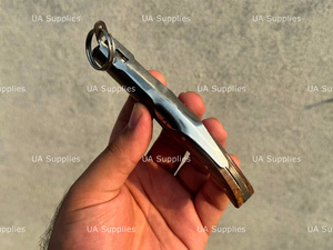 Factory Direct Best Price Folding Pocket Knife Carbon Steel Blade Wooden Handle Everyday Carry Camping Survival Knife OEM ODM - Product Image 6
