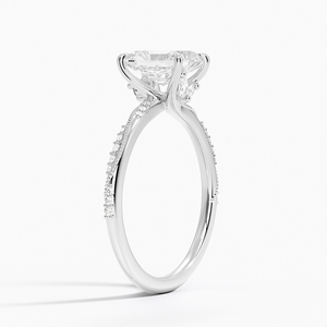 Anillo BOJ 0150 con Corte Radiante, Plata 925, Engaste de Puntas para Alivio de Migrañas, Anillo Solitario con Diamante de 2ct, Color D, VVS1, Moissanita GRA, Precio Bajo - Product Image 2