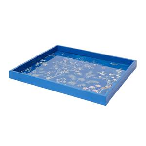 Vietnam Lacquered Eco-Friendly Flower Serving <b>Tray</b> <b>Decorative</b> & Dishwasher Safe <b>for</b> Home & Restaurant Use - Product Image 1