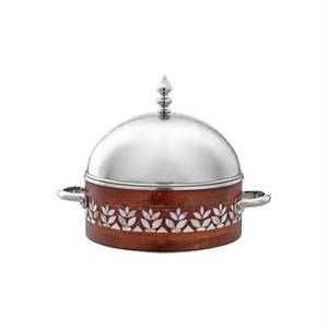 Juego de calentador de alimentos de lujo con tapa abatible, grabado árabe, estilo martillado dorado, para buffet, catering y mesa, ideal para bodas. - Product Image 2