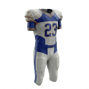 Uniforme de football américain de qualité supérieure, réfléchissant, respirant, design extérieur personnalisé, 25 ensembles MOQ, 100% polyester, sur mesure - Product Image 3