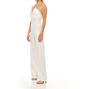 Combinaison d'été tissée 100 % polyester pour femme, sans manches, respirante, à séchage rapide, avec bretelles sexy et dos nu, longueur intégrale, nouvelle collection 2026, ODM - Product Image 3