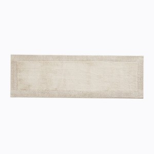 White Microfiber Modern Bath <b>Mat</b> Rectangle Non-Slip Rubber Backing Woven Hotel & Home Use - Product Image 3