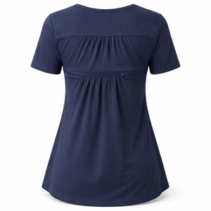 Tops de Lactancia Casuales con Estampado Floral al por Mayor - Diseños de Logotipo Frontal Personalizados Disponibles del Fabricante OEM - Product Image 2