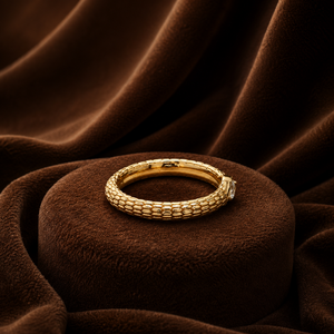 Vermeil Yellow Gold Wedding <b>Ring</b> Brilliant Round Cut Engagement Unisex Trendy Moissanite Prong Setting Elegant Birthday Gift - Product Image 1