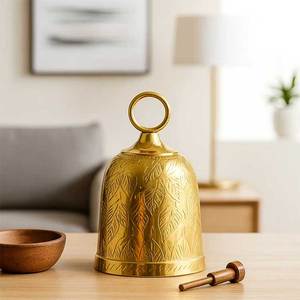 Venta Exclusiva de Campana Decorativa de Latón de Estilo Tradicional, Adorno Creativo Hecho a Mano, Arte Metálico para Decoración del Hogar - Product Image 1