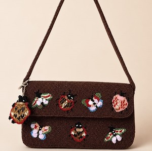 Stylish Blue <b>Seed</b> Beaded <b>Storage</b> Bag 2026 Trending Women's Shoulder Purse Designer Evening Party Bag Elegant Bridal Accessories - Product Image 6