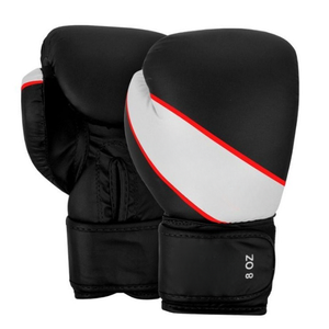 นวมชกมวยไทย MMA หนังแท้ระดับมืออาชีพ 10oz 16oz  โลโก้สั่งทำได้  แบบครึ่งนิ้ว สำหรับฝึกซ้อมและแข่งขัน - Product Image 2
