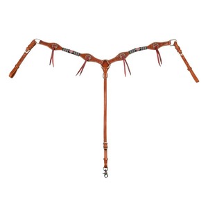 Custom Genuine <b>Leather</b> Western Horse Breast Collar <b>Tooled</b> <b>Leather</b> Breastplate for Riding at Wholesale Price - Product Image 5