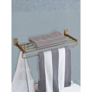 Porte-serviettes élégant en métal pour salle de bain, en acier inoxydable, à fixation murale - Product Image 6