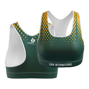 Soutien-gorge de sport sans couture personnalisé par sublimation pour femme, ensemble d'entraînement de gym rembourré à maintien élevé, vêtements de sport de yoga et fitness, soutien-gorge grande taille - Product Image 1