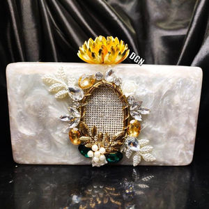 Pochette de soirée en résine époxy Pochette en résine sur le thème des anges Style antique pour la décoration et le cadeau de mariage - Product Image 2