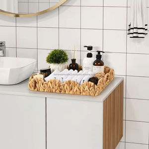 Bandeja Artesanal de Jacinto de Agua, Hecha a Mano, Natural, para Servir y Exhibir, Venta al por Mayor, OEM, Ligera, Ecológica, Vietnam - Product Image 6