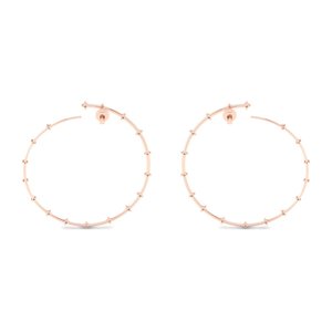Pendientes de Aro de Moissanita con Certificación GRA de Oro de 14K, Precio de Fábrica REYES, Personalización OEM ODM, Joyería Fina para Mujer - Product Image 4