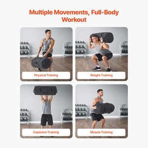 "Adjustable PVC Power Bags for Workout & <b>Strength</b> <b>Training</b> 50/125 Lbs 20kg Weight" - Product Image 4