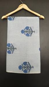 Tela de Algodón 100% Tejida a Mano con Estampado Artesanal, Textil Indio Ecológico, Transpirable, Ligero, Suave y Cómodo para el Hogar - Product Image 6