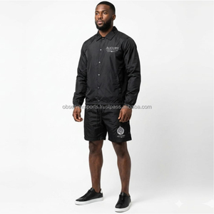 Conjunto Deportivo de Nylon con Logotipo Personalizado, Chaqueta y Pantalones Cortavientos de Poliéster - Product Image 5