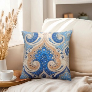 Printed Jacquard Pattern Designer <b>Pillow</b> Cover 100% Polyester Drawstring Closure Stylish <b>Decorative</b> <b>Pillow</b> Case for Bedroom - Product Image 3
