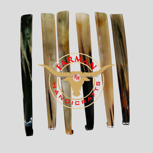 Top Selling Best Quality 100% Real Handmade New Design of Real <b>Long</b> Ox <b>Horn</b> <b>Shoe</b> <b>Horn</b> - Product Image 1