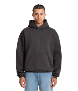 Sudadera con Capucha Extra Grande de Alta Calidad Personalizada de Fábrica, Estilo Urbano, Impresión DTG, Hombros Caídos, 100 Colores, Sudadera Moderna Esencial para Hombre - Product Image 3