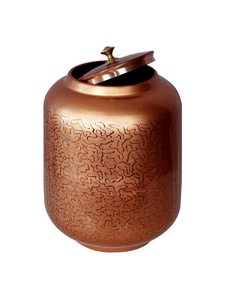 Dispensador de Agua de Cobre Hecho a Mano con 4 Vasos de Diseño, Tanque de Almacenamiento de Agua Potable Ayurvédica para el Hogar y la Oficina - Product Image 3