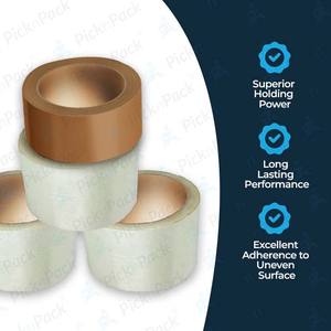 เทปปิดกล่องกันน้ำชนิดไวต่อแรงกด 50 เมตร แบบใส/สีน้ำตาล |   เทปปิดกล่องสำหรับงานหนัก (แพ็ค 60 ม้วน) - Product Image 2