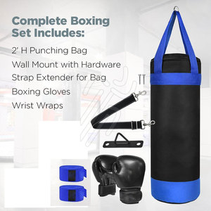 Kit de Saco de Boxeo de Alta Calidad, Bajo MOQ, Cómodo, Resistente, Altura Ajustable, de Nylon y Cuero - Product Image 2