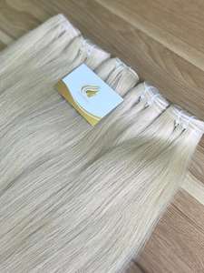 Extensiones de Cabello Remy Vietnamita 100% Virgen Genius Weft, Color Ombre Claro, Cutícula Alineada, con Cinta Adhesiva Decolorada - Product Image 6